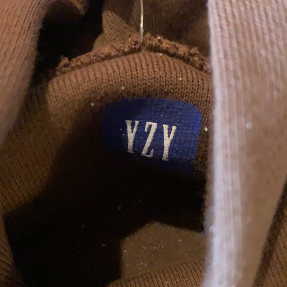 Yeezy gap Kanye west kkw brown thick hoodie - Picture 3 of 3